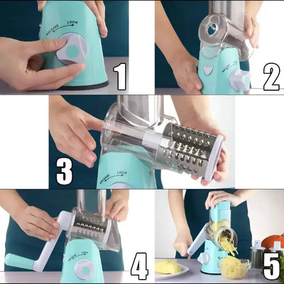 Vegetable Chopper -Slicer Mandolin Cutter - steps to installation
