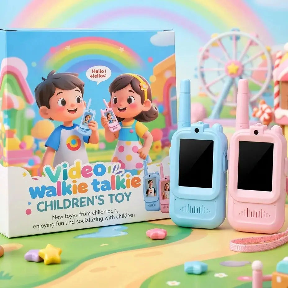 Video Walkie Talkie for Kids - Rechargeable 2 Pack Toy Scrollcart Qatar 