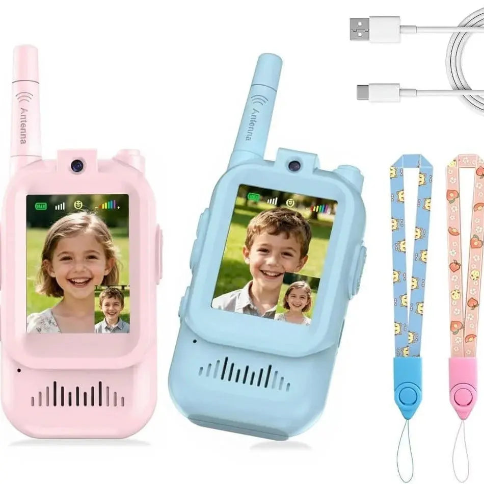 Video Walkie Talkie for Kids - Rechargeable 2 Pack Toy Scrollcart Qatar 