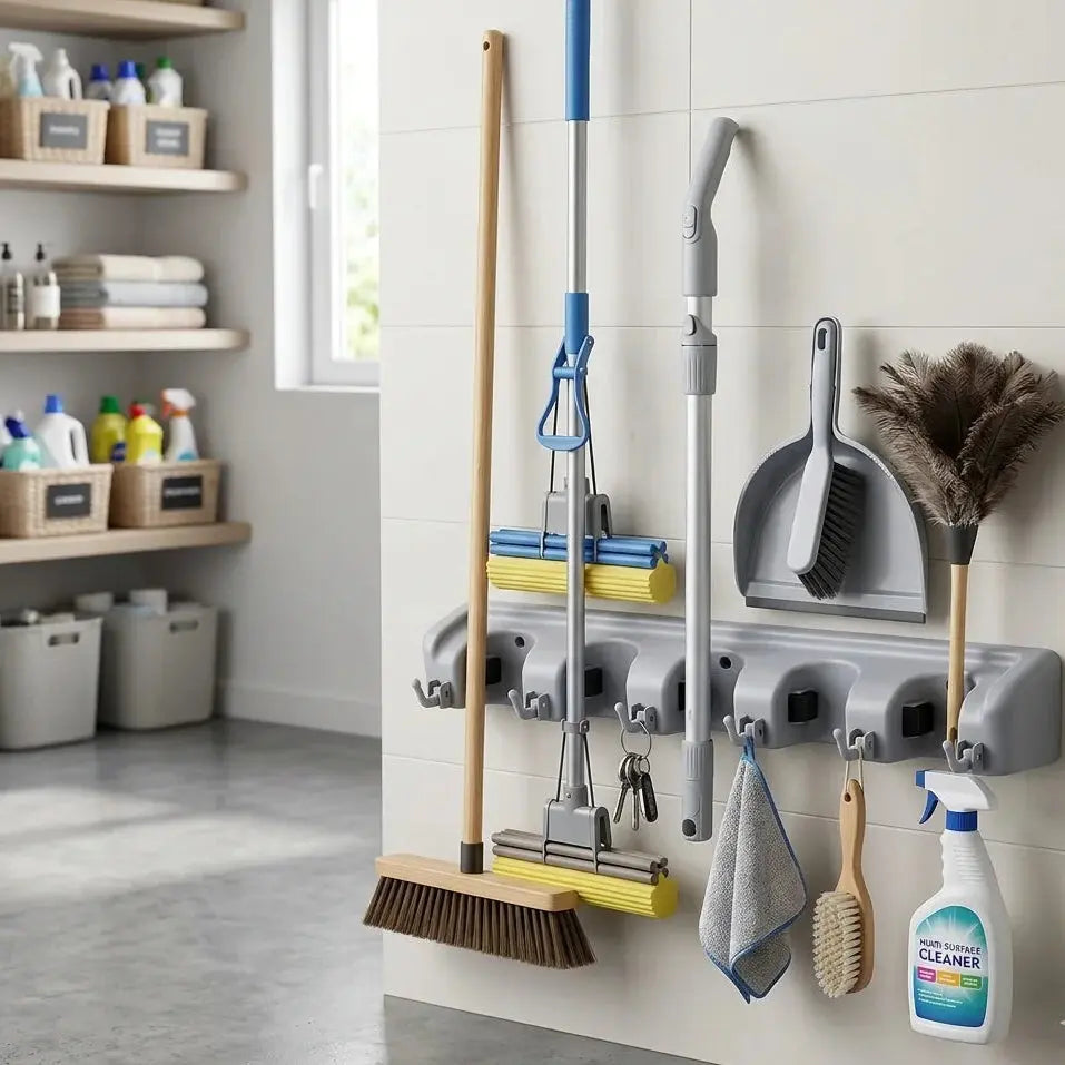 Wall Mount Mop Holder Organizer Price Scrollcart Qatar