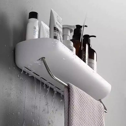 Wall Mount Punch-Free Bathroom Shelf - Storage Organizer