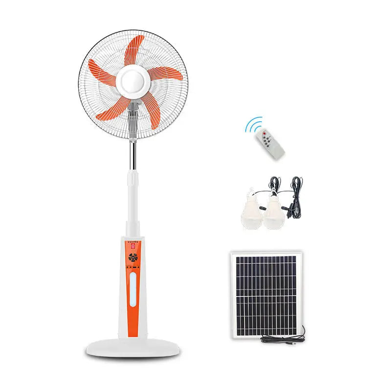 18-Inch Rechargeable Stand Fan | Solar LED Fan – Doha Qatar