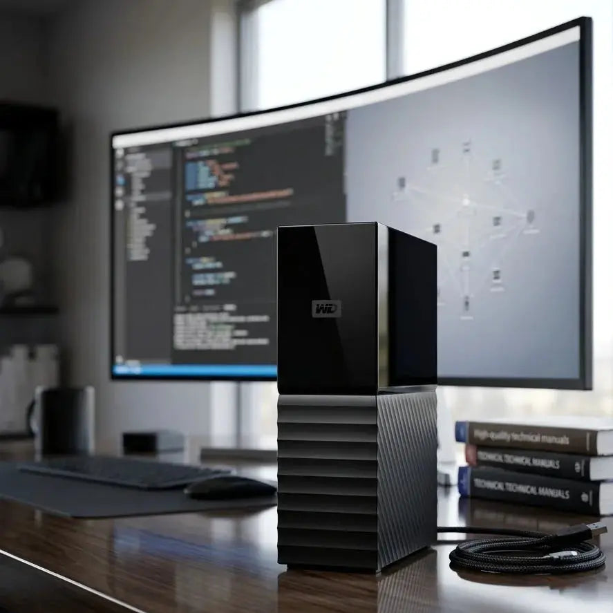 Western Digital My Book 16TB Desktop External Hard Drive Scrollcart Qatar 
