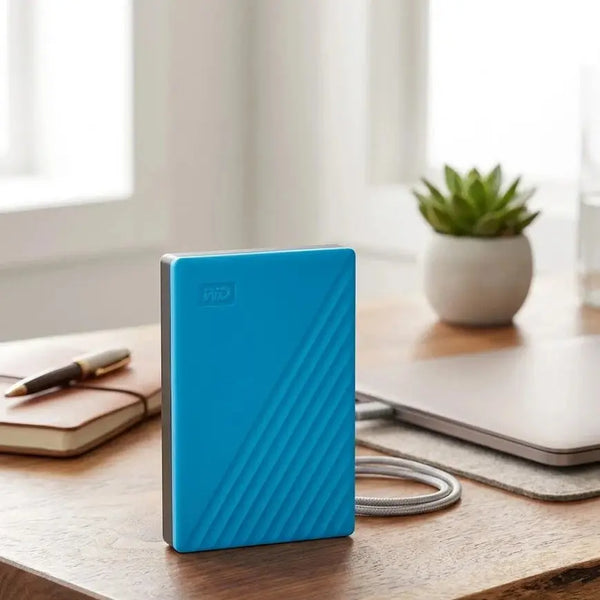Western Digital My Passport Elements 4TB Portable Hard Disk – USB 3.2 Gen 1, Blue Scrollcart Qatar 