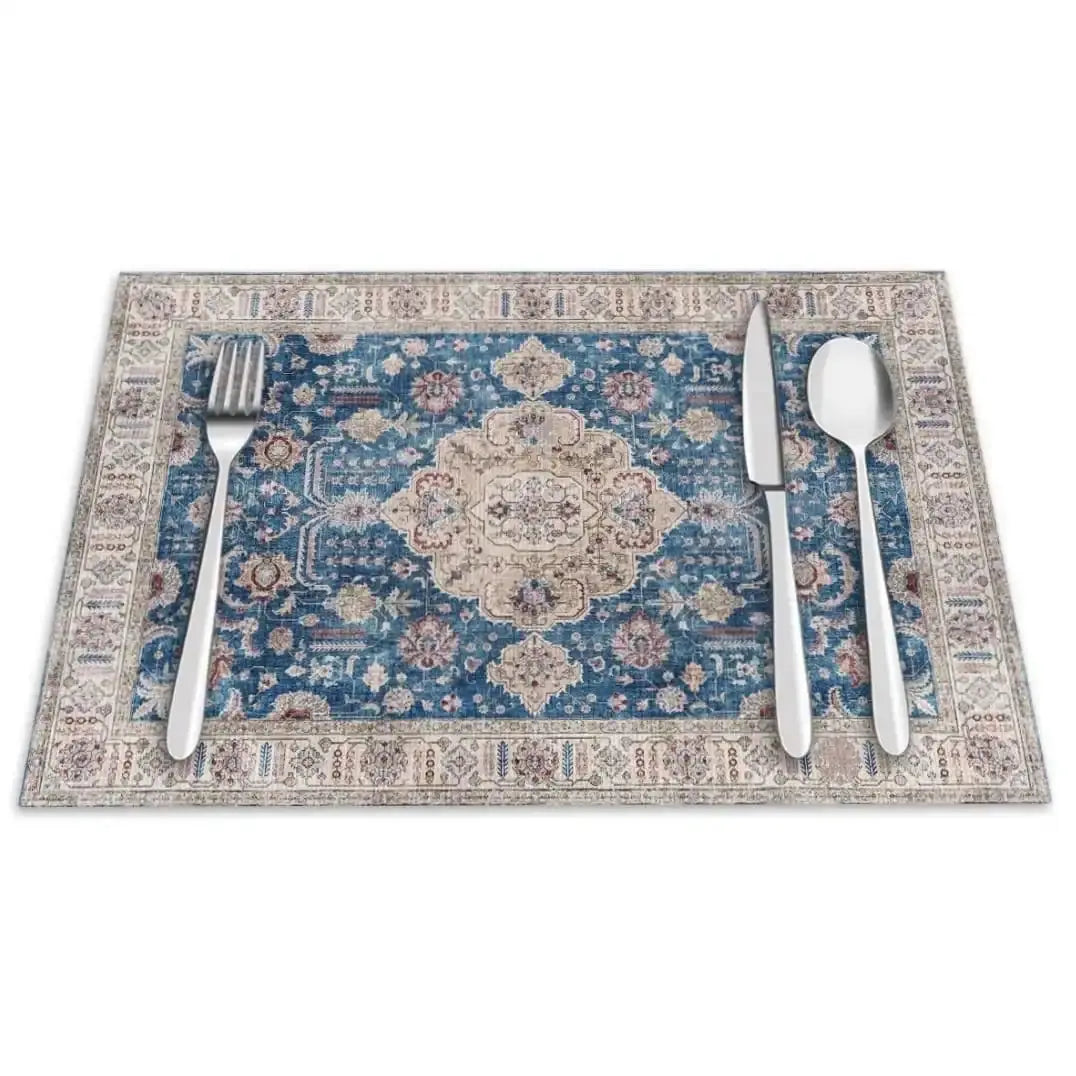 Place Mat : Waterproof Non-Slip Heat-resistant Dining Table Pad for Kitchen - Scrollcart Qatar