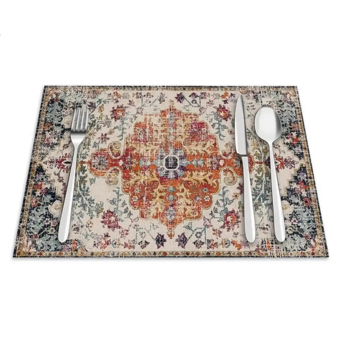 Place Mat : Waterproof Non-Slip Heat-resistant Dining Table Pad for Kitchen - Scrollcart Qatar