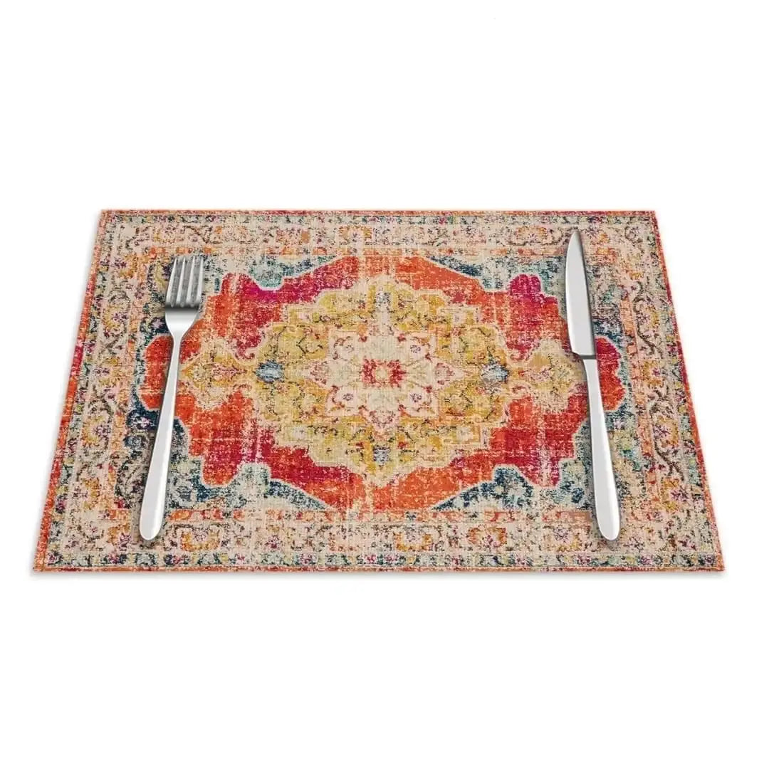 Place Mat : Waterproof Non-Slip Heat-resistant Dining Table Pad for Kitchen - Scrollcart Qatar