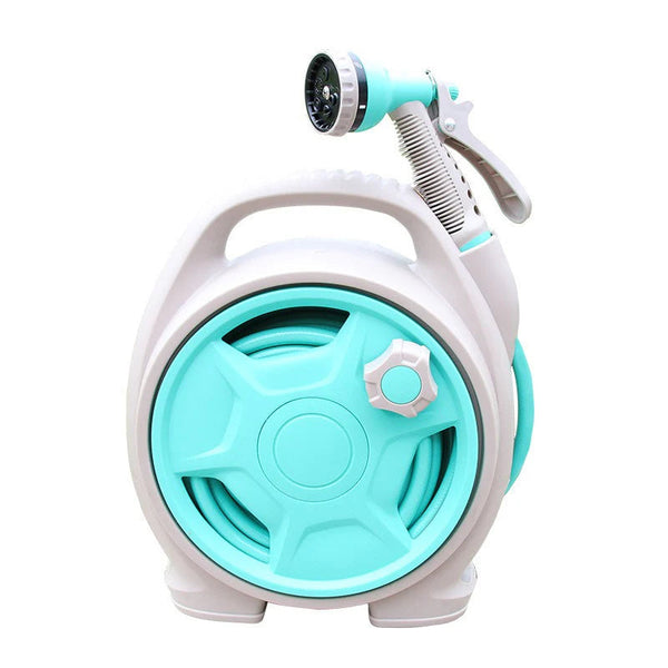 Portable Retractable Garden Hose Reel Cart with Spray Gun Scrollcart Qatar 
