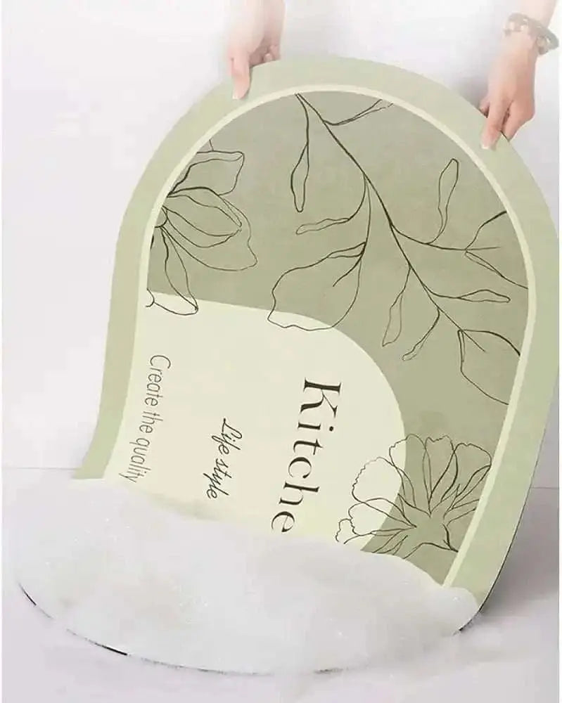 Kitchen Mat: Quick Drying Water Absorbent Nordic Style Mat for Kitchen - Scrollcart Qatar