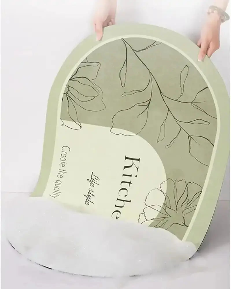 Kitchen Mat: Quick Drying Water Absorbent Nordic Style Mat for Kitchen - Scrollcart Qatar