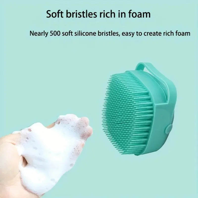 Silicone Bathing Brush - Gentle and Hygienic Body Scrubber - Scrollcart Qatar