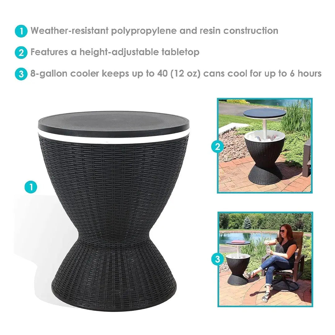Bolt Cool Par: Extendable Outdoor Coffee Table & Ice Bucket Scrollcart Qatar 