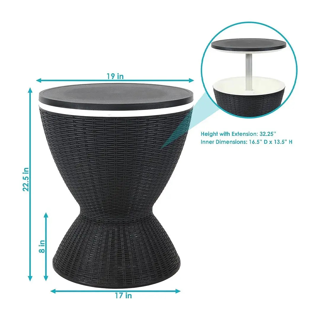 Bolt Cool Par: Extendable Outdoor Coffee Table & Ice Bucket Scrollcart Qatar 
