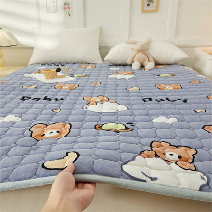 Ultra soft Mattress Topper Cover - Bed sheet Protector with 4 Side Elastic Strap