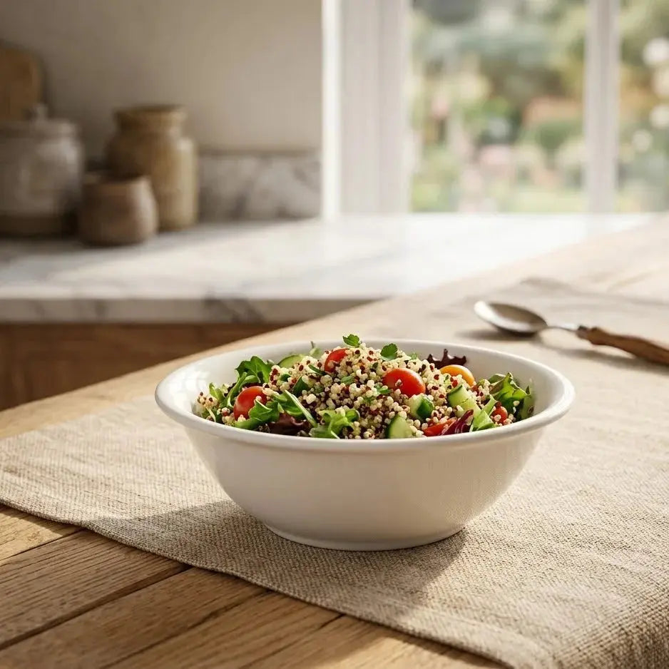 White Classic Salad Bowl 15cm – ZT-15-KS Scrollcart Qatar 