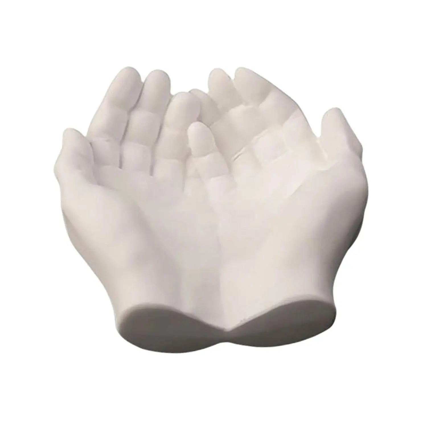 White Hand Shaped Decorative Bowl | Tea Light Holder & Planter for Home Decor Scrollcart Qatar 