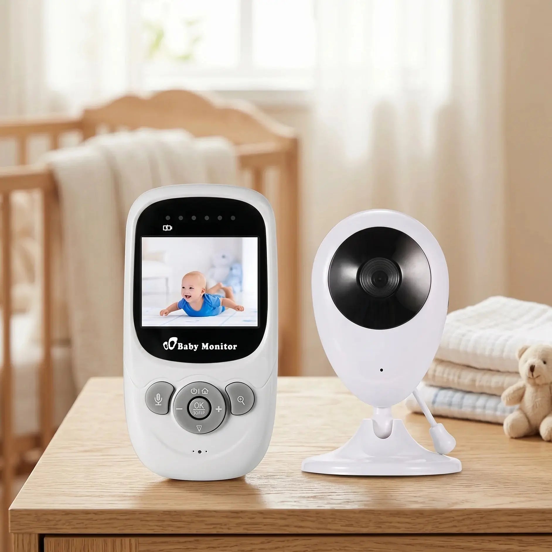 Wireless Digital Video Baby Monitor with 2.4" HD LCD Screen & Night Vision Birkath 