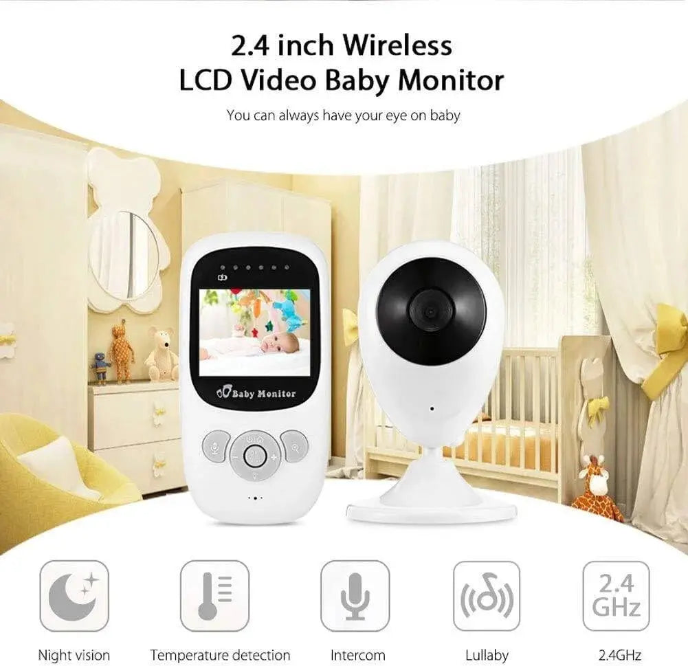 Wireless Digital Video Baby Monitor with 2.4" HD LCD Screen & Night Vision Birkath 