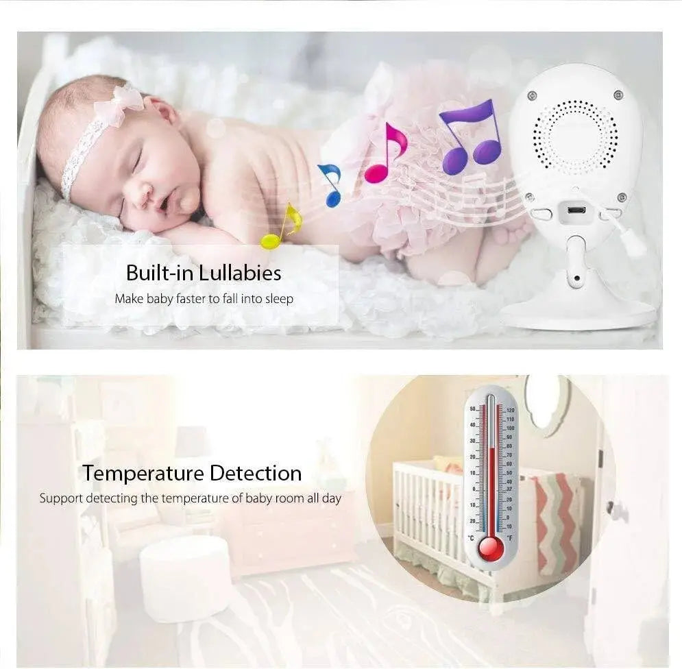 Wireless Digital Video Baby Monitor with 2.4" HD LCD Screen & Night Vision Birkath 