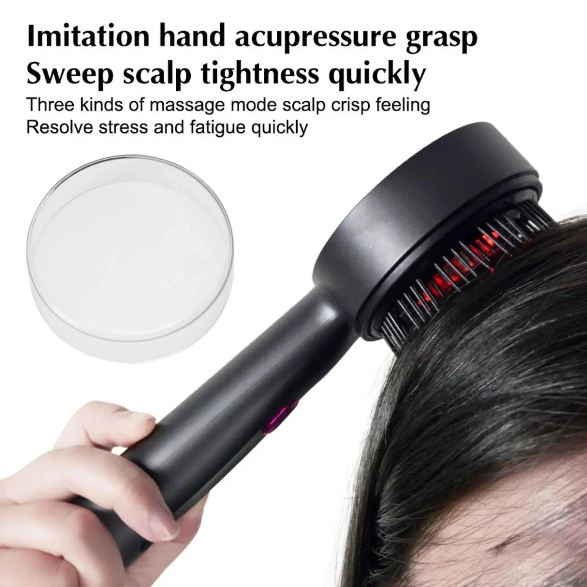 Wireless USB Rechargeable Scalp Massager Comb with Oil Applicator Scrollcart Qatar 