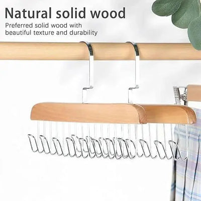 Wooden stainless steel 8-Hook Hanger Price Online Qatar