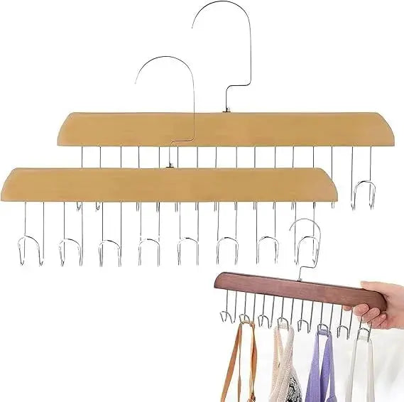 Wooden stainless steel 8-Hook Hanger Price Online Qatar