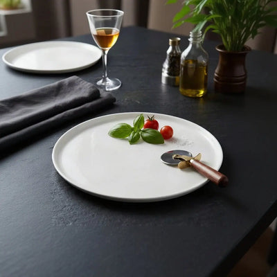 Zest White Pizza Plate 32cm Scrollcart Qatar 