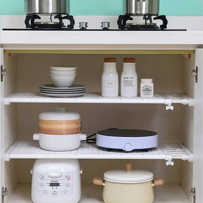 Closet Shelf Divider - kitchen cabinet