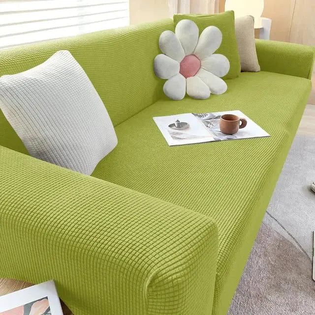 Adjustable Elastic Sofa Cover for L-Shaped & Sectional Sets Scrollcart Qatar 