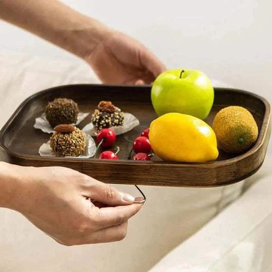 Arm Tray Table with fruit