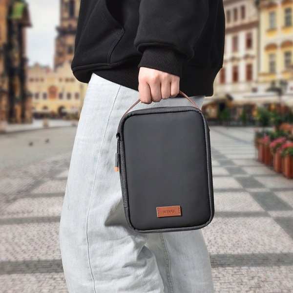 Bag - WIWU Minimal Tech Accessories & gadget Organizing bag carrying a men