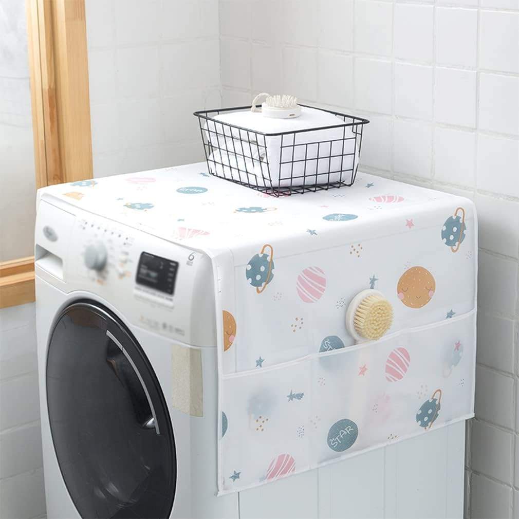 Best Quality Top Cloth Cover with Side Storage Bag for Refrigerator and Washing Machine Scrollcart Online Shopping Store