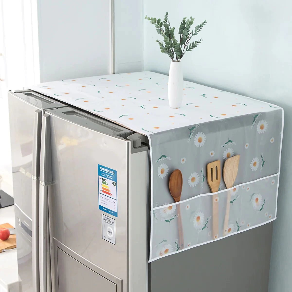 Best Quality Top Cloth Cover with Side Storage Bag for Refrigerator and Washing Machine Scrollcart Online Shopping Store