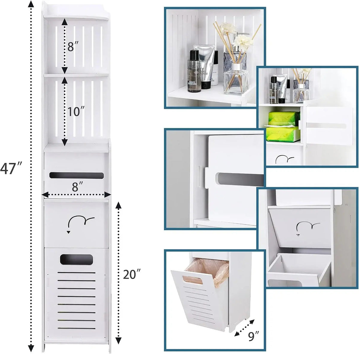Bathroom Storage Cabinet Shelf Organizer Price Qatar