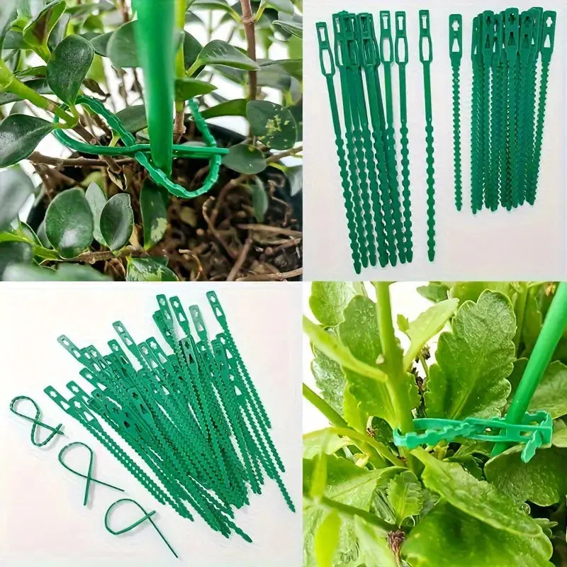 Adjustable Plant Ties – 16.99cm Garden Clips for Supporting Plants, Flowers & Vines Scrollcart Qatar