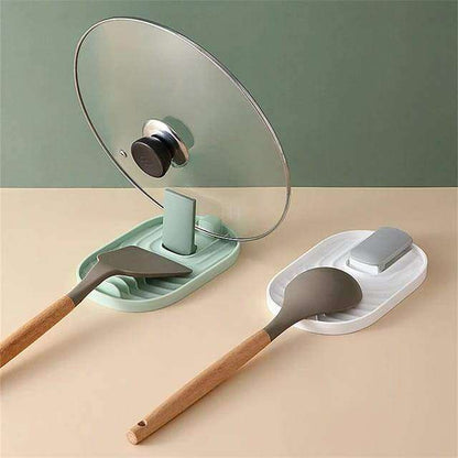 Cooking Spoon Rest Kitchen Utensil Rest with Pan Lid Holder Scrollcart Online Shopping Store