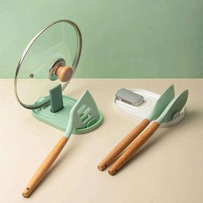 Cooking Spoon Rest Kitchen Utensil Rest with Pan Lid Holder Scrollcart Online Shopping Store