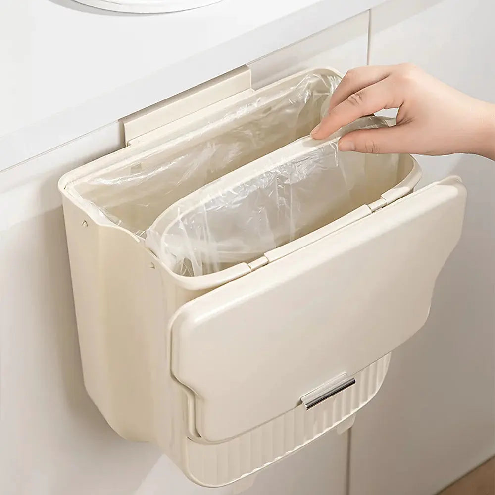  Hanging Foldable Kitchen Trash Bin Price Online Qatar