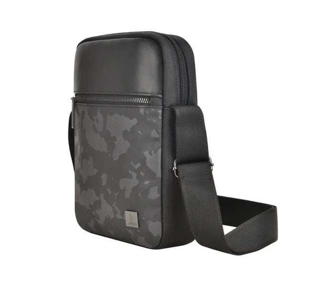 Crossbody bag camouflage fabric Handbags WIWU Salem Sling Bag black - Side angle View