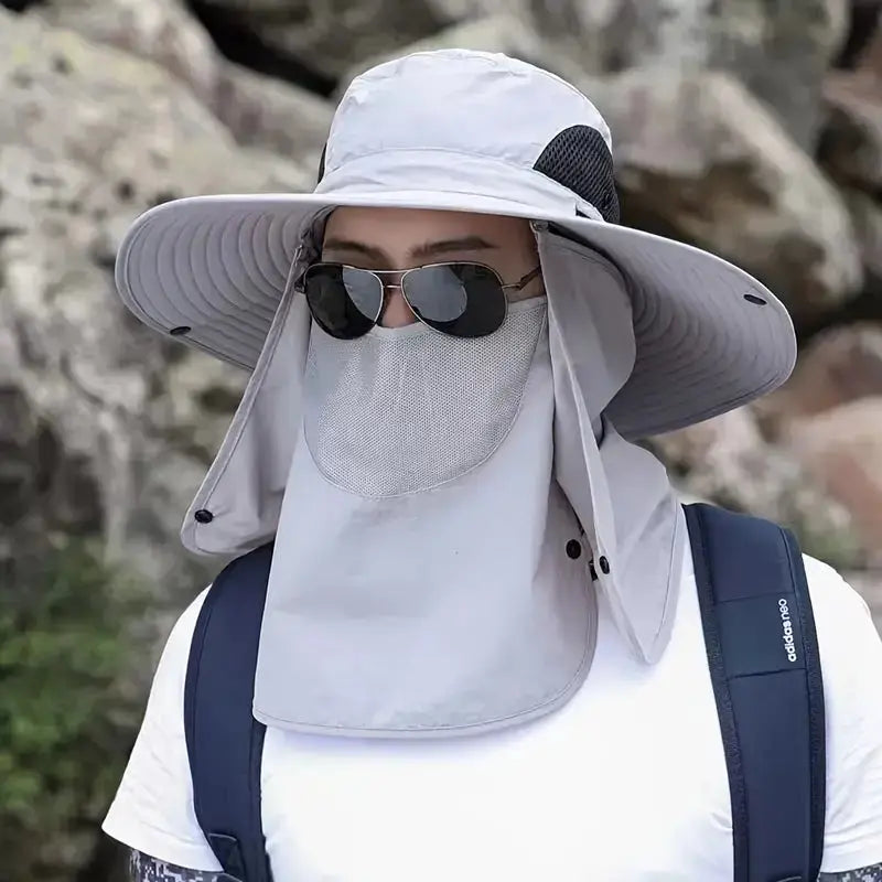 Sun Protection Hat with Face & Neck Cover - Scrollcart Qatar