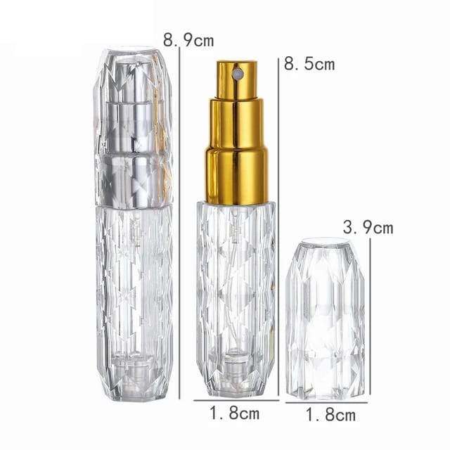 Diamond Design perfume refillable bottles - Easy to reffile perfumes for travel - Scrollcart Qatar