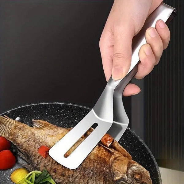 Durable Stainless Steel Steak Tong - Perfect for Grilling, Frying - Essential Kitchen - Scrollcart Qatar