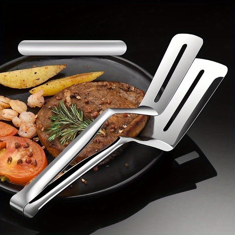 Durable Stainless Steel Steak Tong - Perfect for Grilling, Frying - Essential Kitchen - Scrollcart Qatar