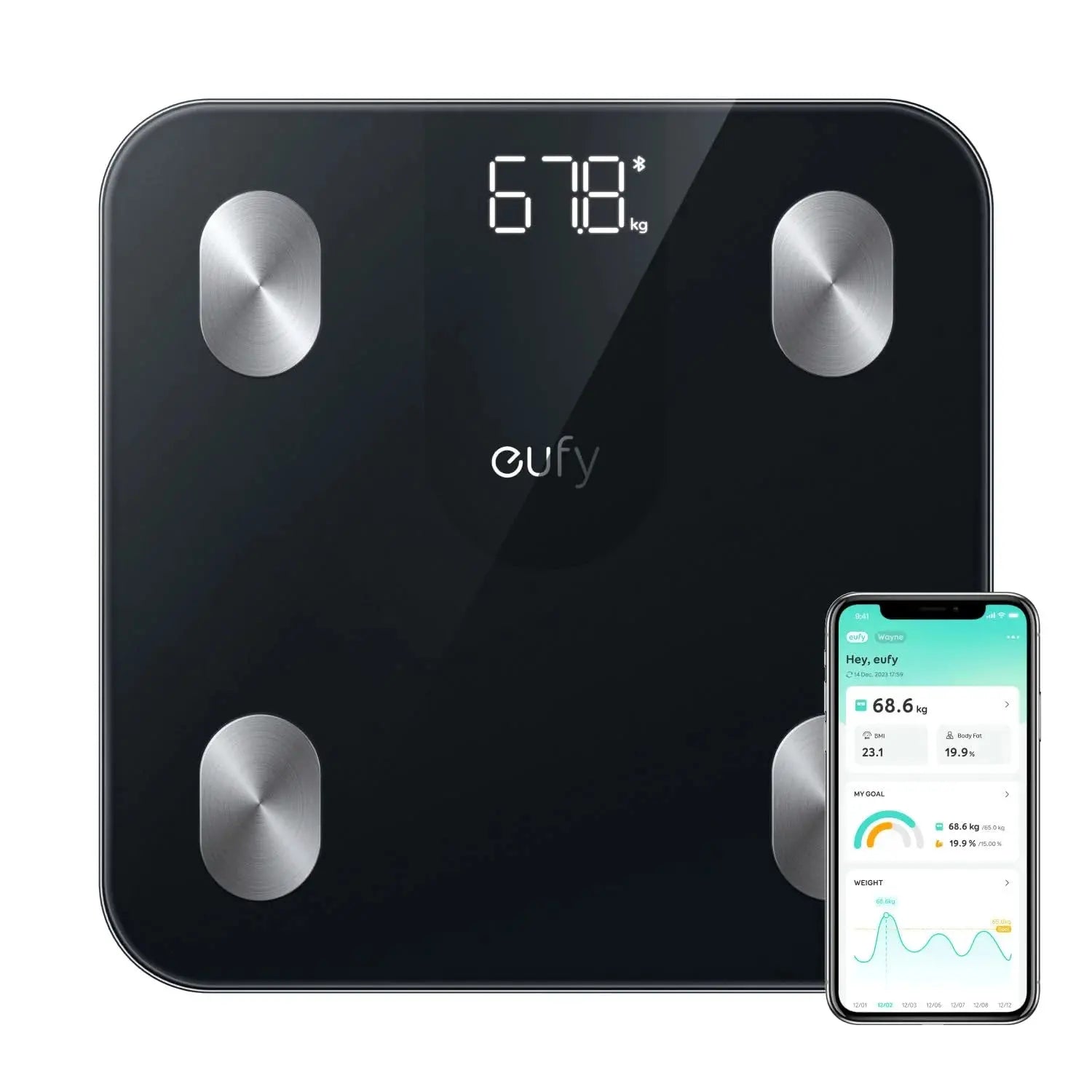 eufy by Anker Smart Scale A1 Bluetooth Black Doha Qatar