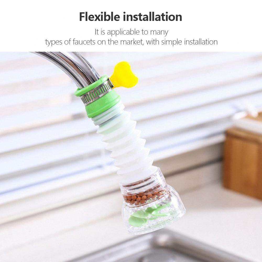 Expandable Kitchen Faucet water Filter Rotating Head Water Purifier - Scrollcart Qatar