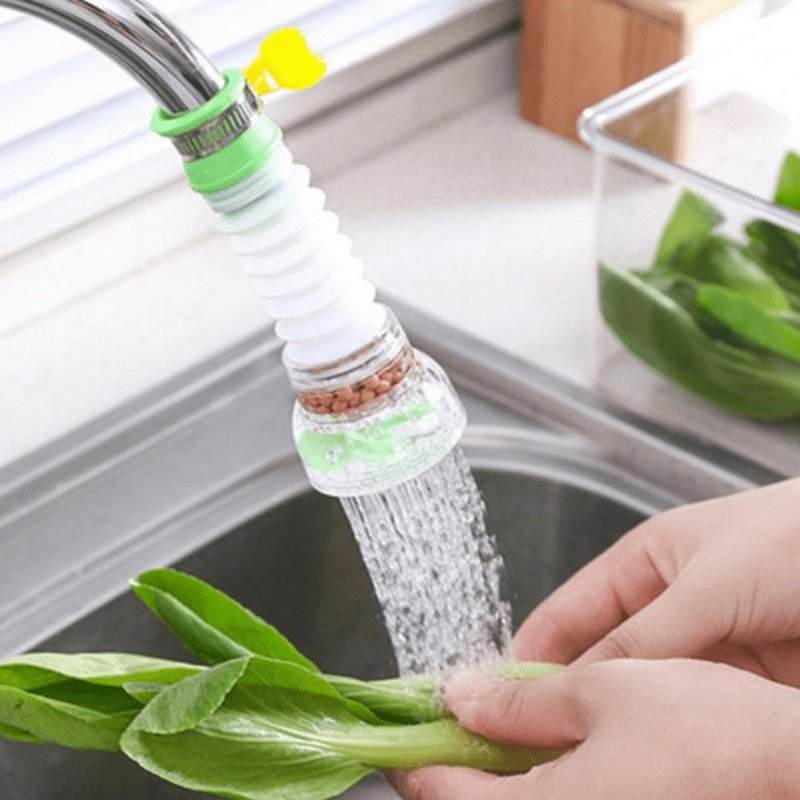 Expandable Kitchen Faucet water Filter Rotating Head Water Purifier - Scrollcart Qatar