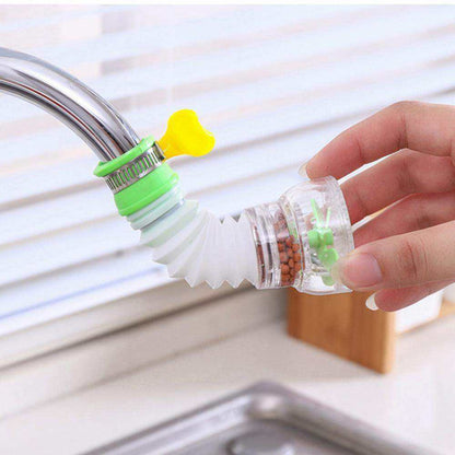 Expandable Kitchen Faucet water Filter Rotating Head Water Purifier - Scrollcart Qatar