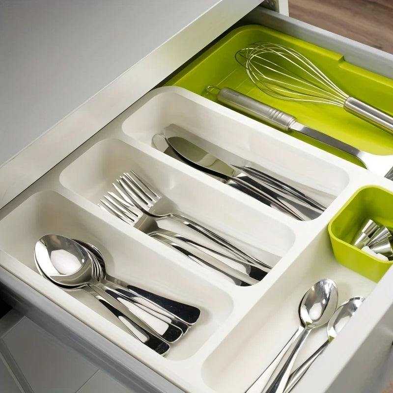 Expandable Multi-Purpose Cutlery Organizer Table Tray - Scrollcart Qatar