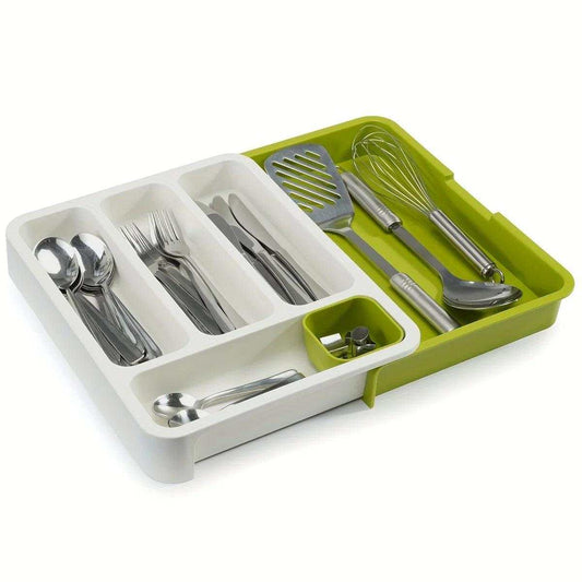 Expandable Multi-Purpose Cutlery Organizer Table Tray - Scrollcart Qatar