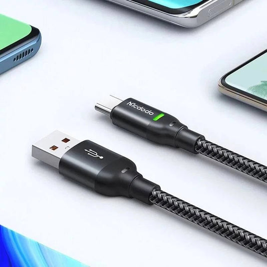 Fast Charging Cable Type C | Mcdodo CA-2710 Quick Charge USB A TO Type-C - Black - Scrollcart Qatar